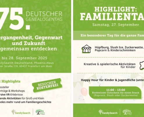75. Deutscher Genealogentag Frankfurt 2025 am Main