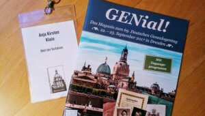 Tagungsmagazin "GENial!" des 69. Deutschen Genealogentages 2017 in Dresden | Ahnenforschung Genealogie Familienforschung Genealogentag