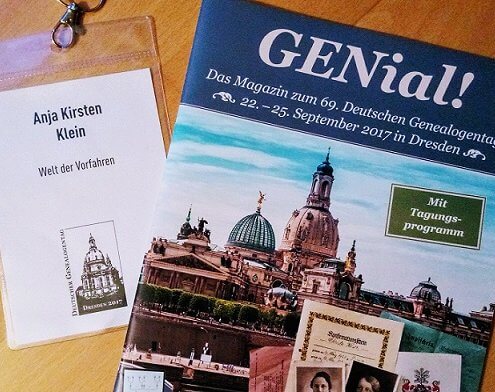 Tagungsmagazin "GENial!" des 69. Deutschen Genealogentages 2017 in Dresden | Ahnenforschung Genealogie Familienforschung Genealogentag