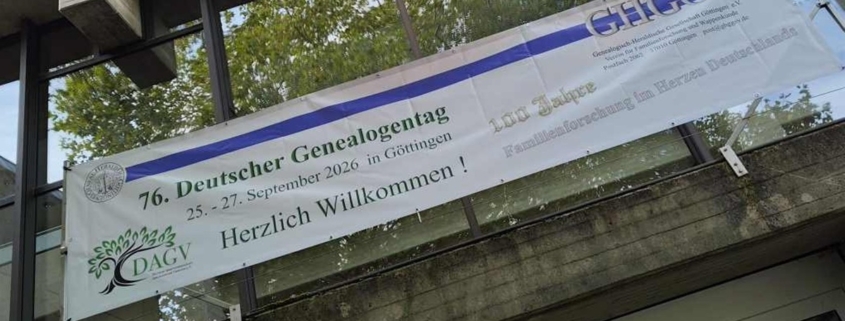 Genealogentag Göttingen - Herzlich Willkommen | Foto: Anja Kirsten Klein