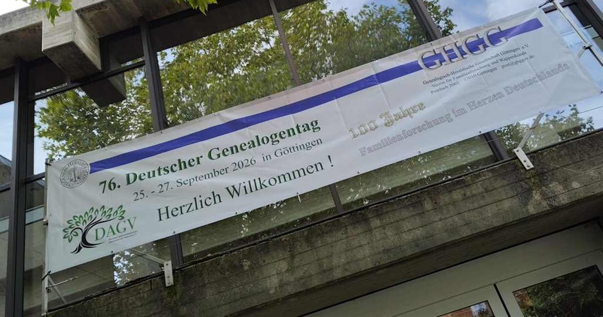 Genealogentag Göttingen - Herzlich Willkommen | Foto: Anja Kirsten Klein