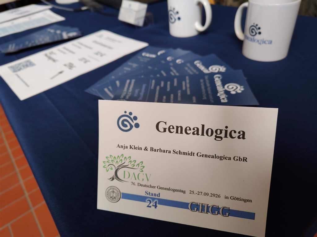 76. Deutscher Genealogentag Göttingen - Stand der Genealogica - Willkommen