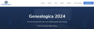 Genealogica 2024 - Ahnenforschung online Veranstaltung Genealogie online DNA Test Herkunftsanalyse DNA Ahnenforschung Vorfahren