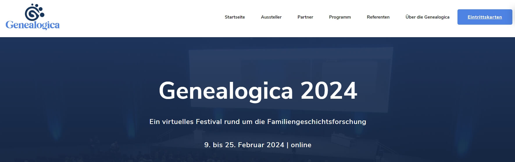 Genealogica 2024 - Ahnenforschung online Veranstaltung Genealogie online DNA Test Herkunftsanalyse DNA Ahnenforschung Vorfahren
