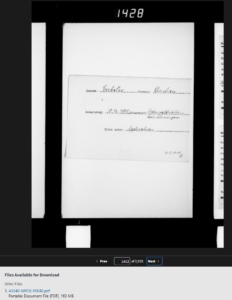 National Archives NARA - NSDAP-Mitglieder-Kartei - Beispiel Karteikarte | Screenshot: Anja Kirsten Klein/National Archives