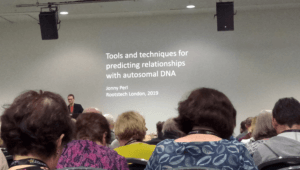 RootsTech 2019 - Jonny Perl autosomale DNA-Tools | Foto: Anja Klein