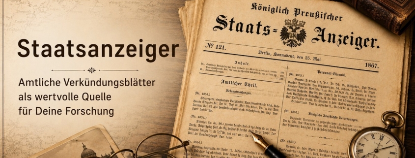 Staatsanzeiger als wertvolle Quelle für die Ahnenforschung | Bild: Anja Kirsten Klein