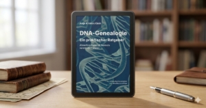 Welt der Vorfahren - DNA-Genealogie - ein praktischer Ratgeber Buch Ahnenforschung Gentests Familienforschung DNA-Analyse | Bild: Anja Kirsten Klein / Nano Banana